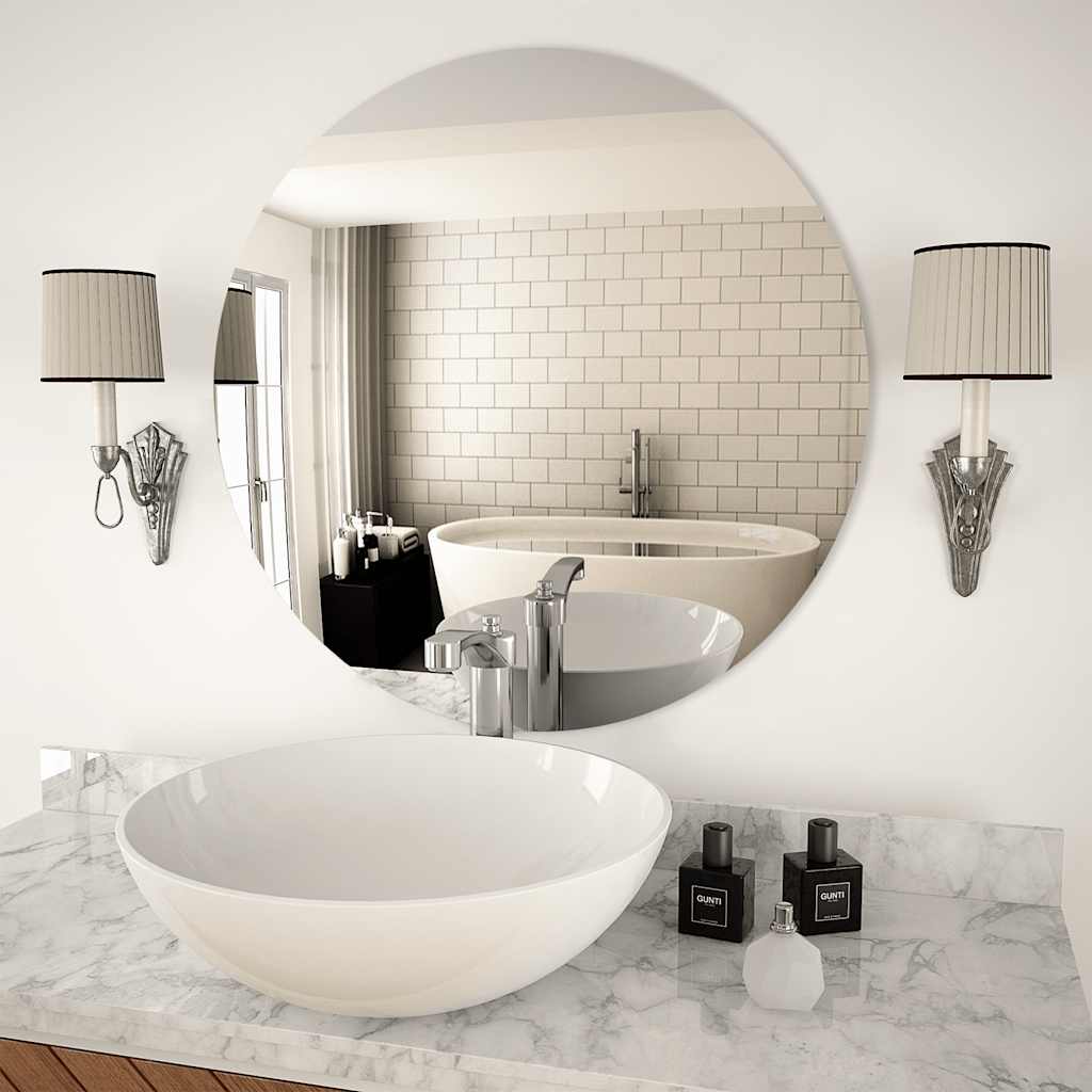 Wandspiegel Rond 40 Cm Glas