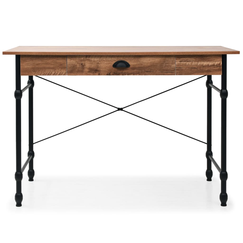 Schrijftafel Met Lade 110X55X75 Cm Eikenkleur