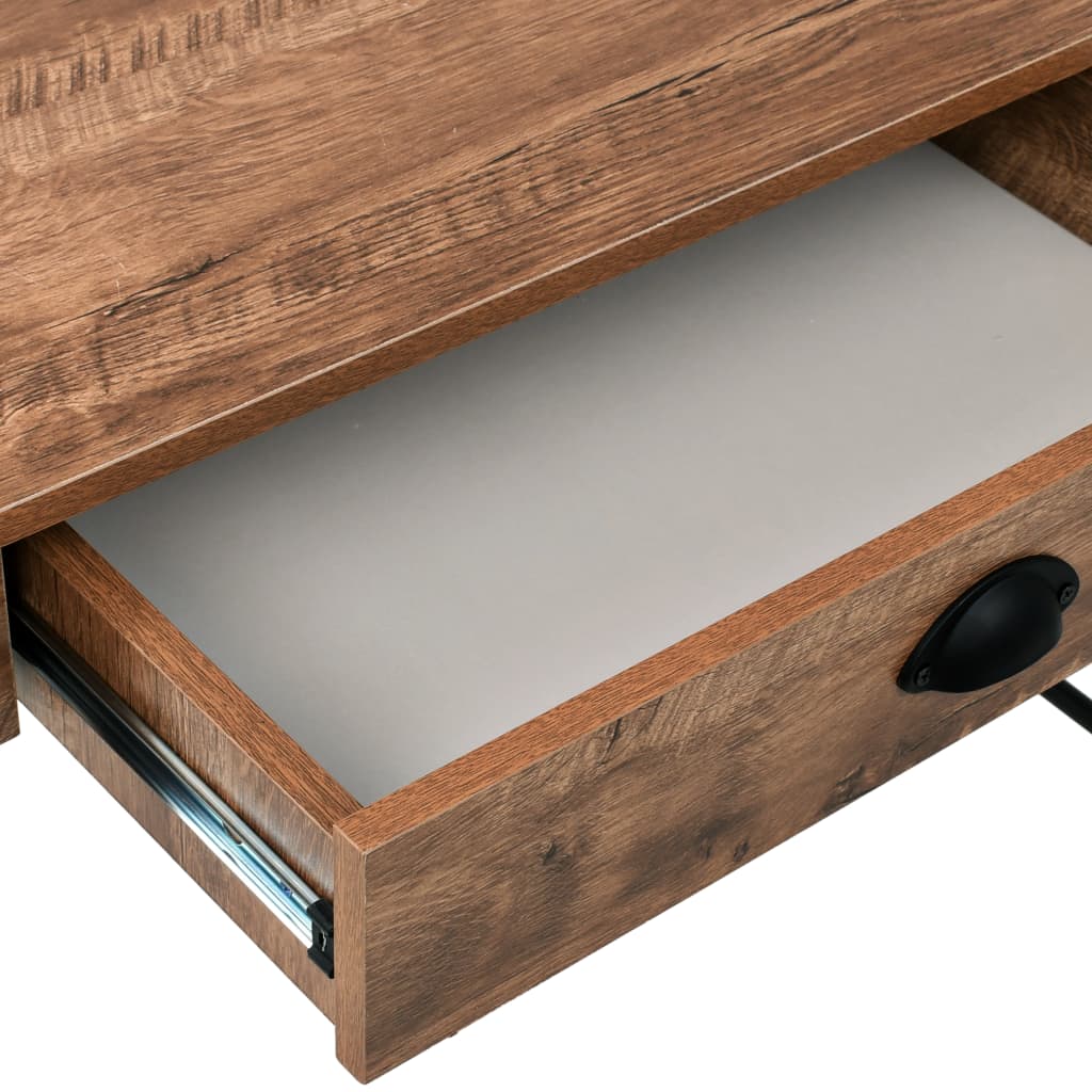 Schrijftafel Met Lade 110X55X75 Cm Eikenkleur