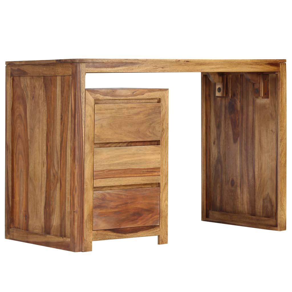 Schrijftafel 110X55X76 Cm Massief Sheeshamhout