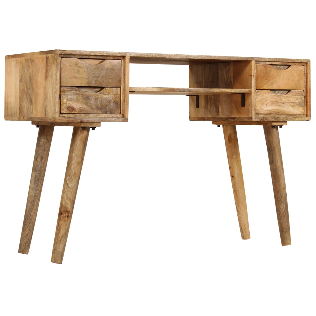 Schrijftafel 115X47X76 Cm Massief Mangohout