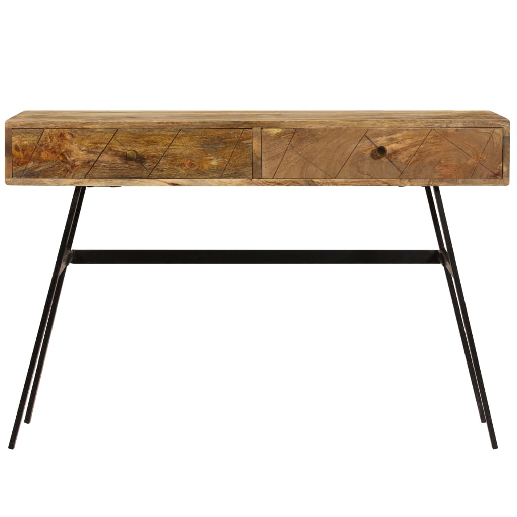 Schrijftafel Met Lades 110X50X76 Cm Massief Mangohout