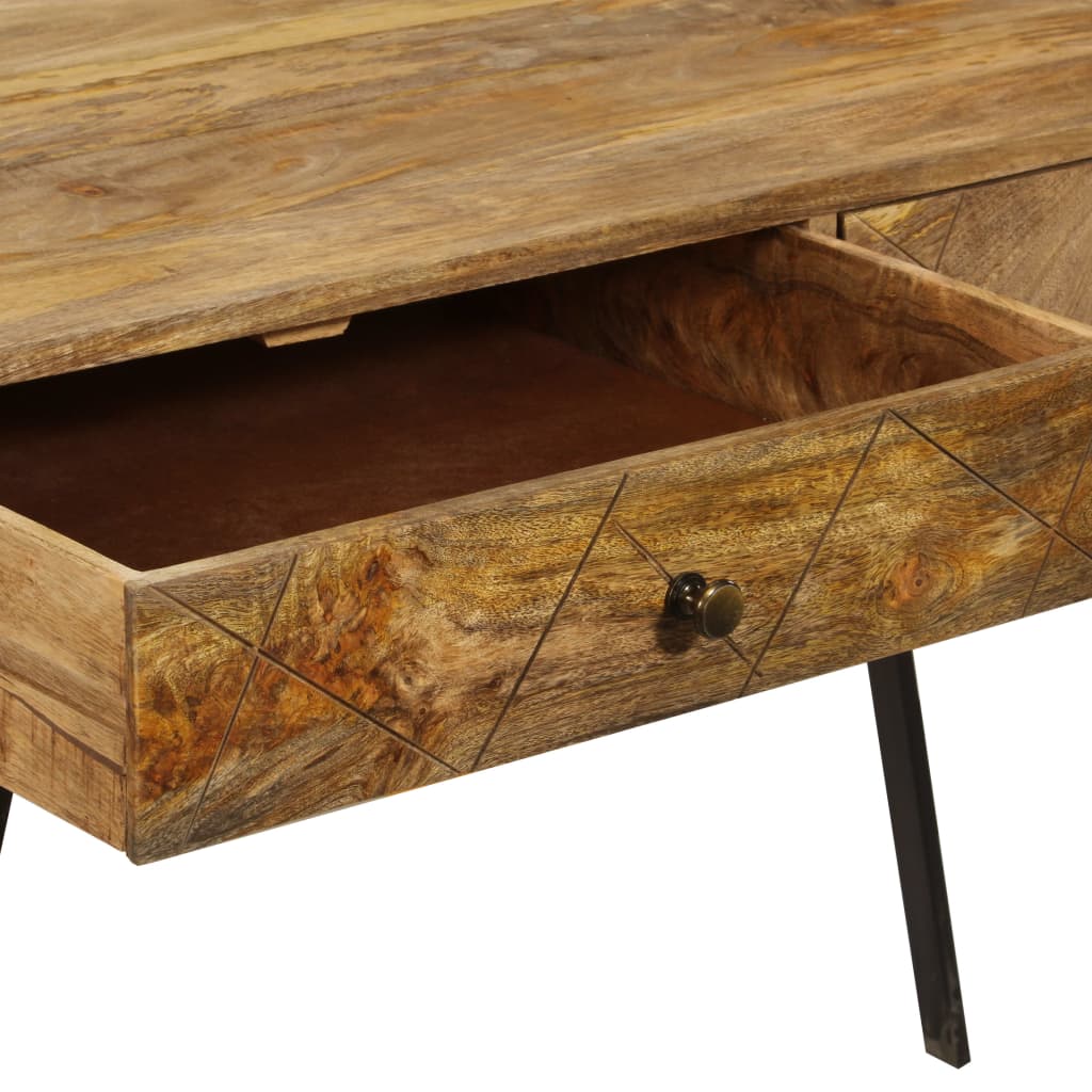 Schrijftafel Met Lades 110X50X76 Cm Massief Mangohout