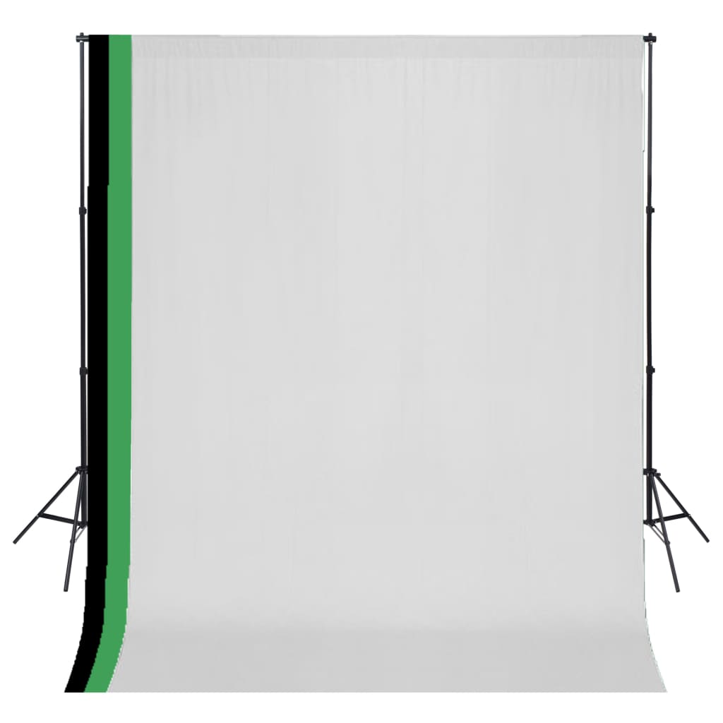 Fotostudioset Met 3 Katoenen Achtergronden En Frame