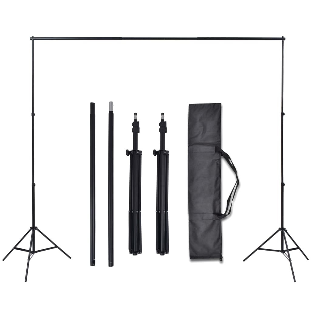 Fotostudioset Met 3 Katoenen Achtergronden En Frame