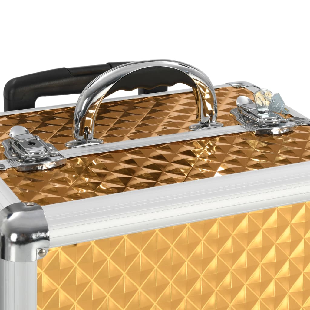 Make-Up Trolley 35X29X45 Cm Aluminium Kleurig