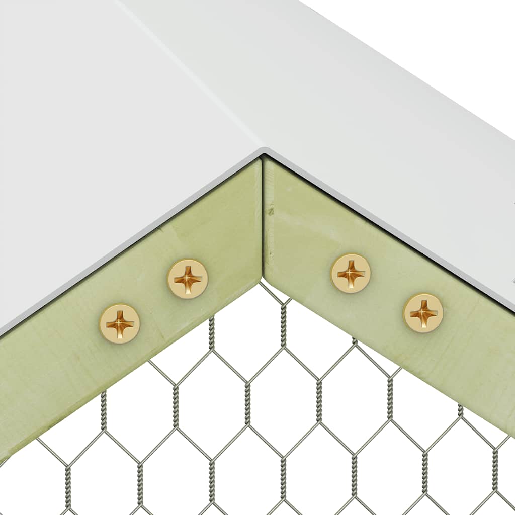 Kippenhok 3X1,5X2 M Staal Lichtgrijs