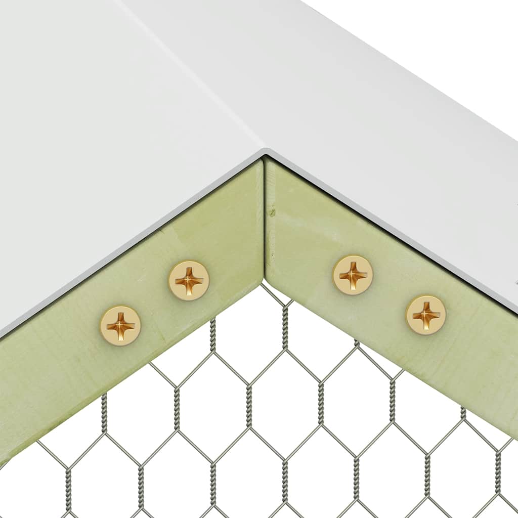 Kippenhok 4,5X1,5X2 M Staal Zeeblauw