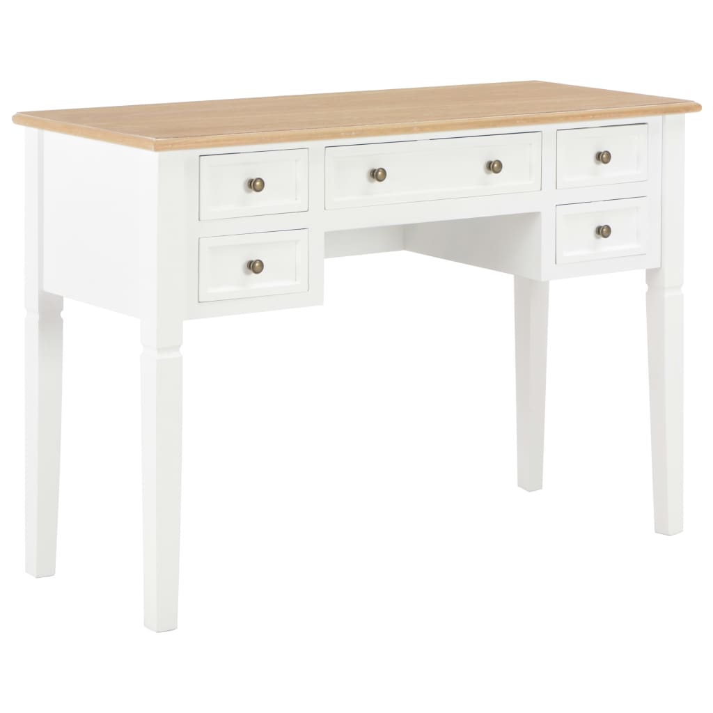 Schrijftafel 109,5X45X77,5 Cm Hout