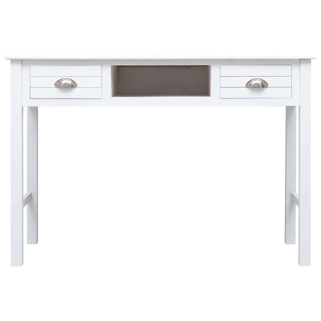 Schrijftafel 110X45X76 Cm Hout Wit