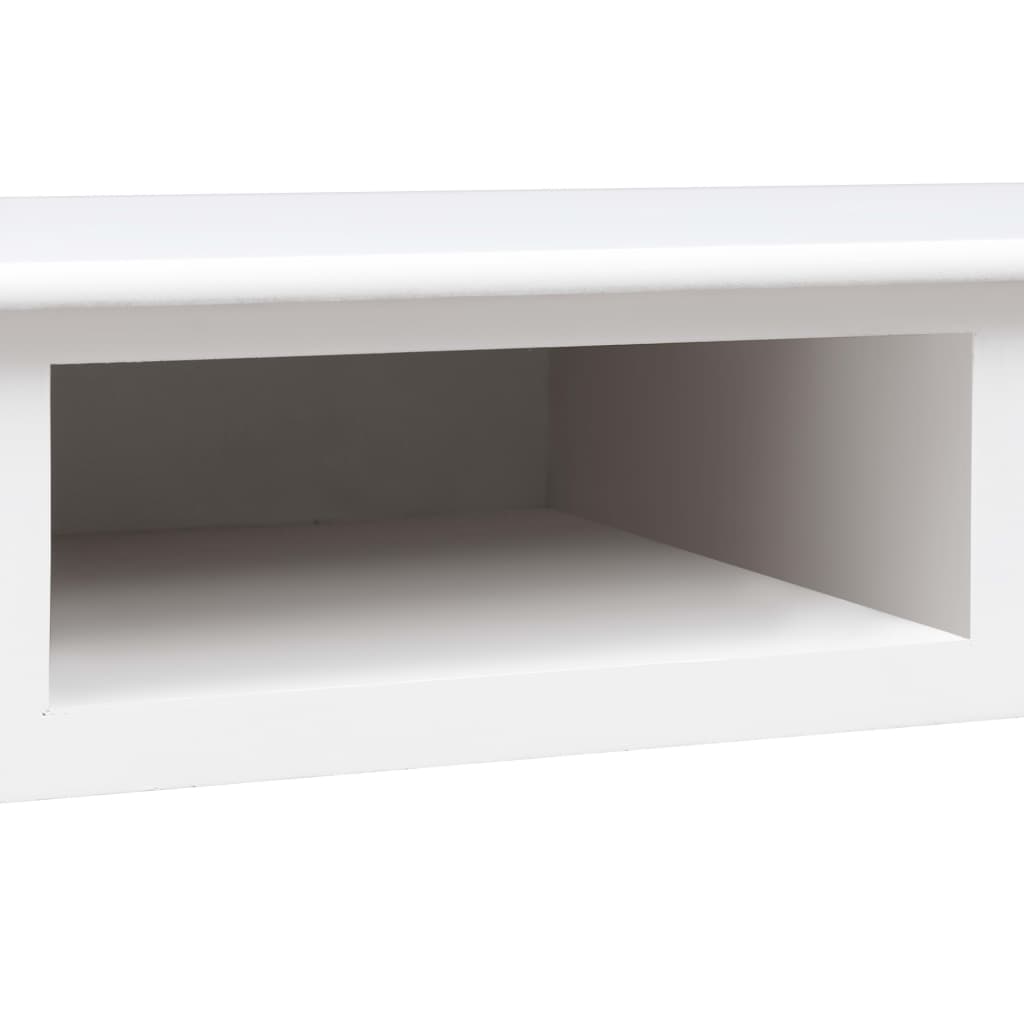 Schrijftafel 110X45X76 Cm Hout Wit
