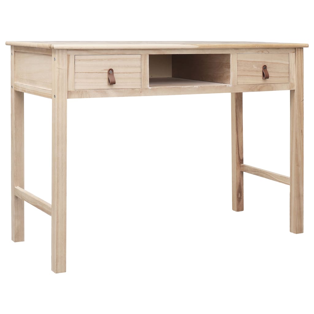 Schrijftafel 110X45X76 Cm Hout Wit