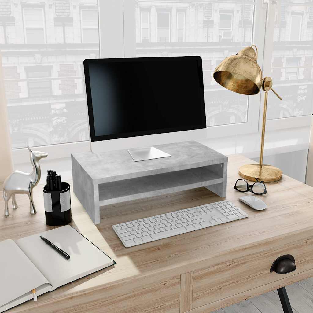 Monitorstandaard 42X24X13 Cm Bewerkt Hout