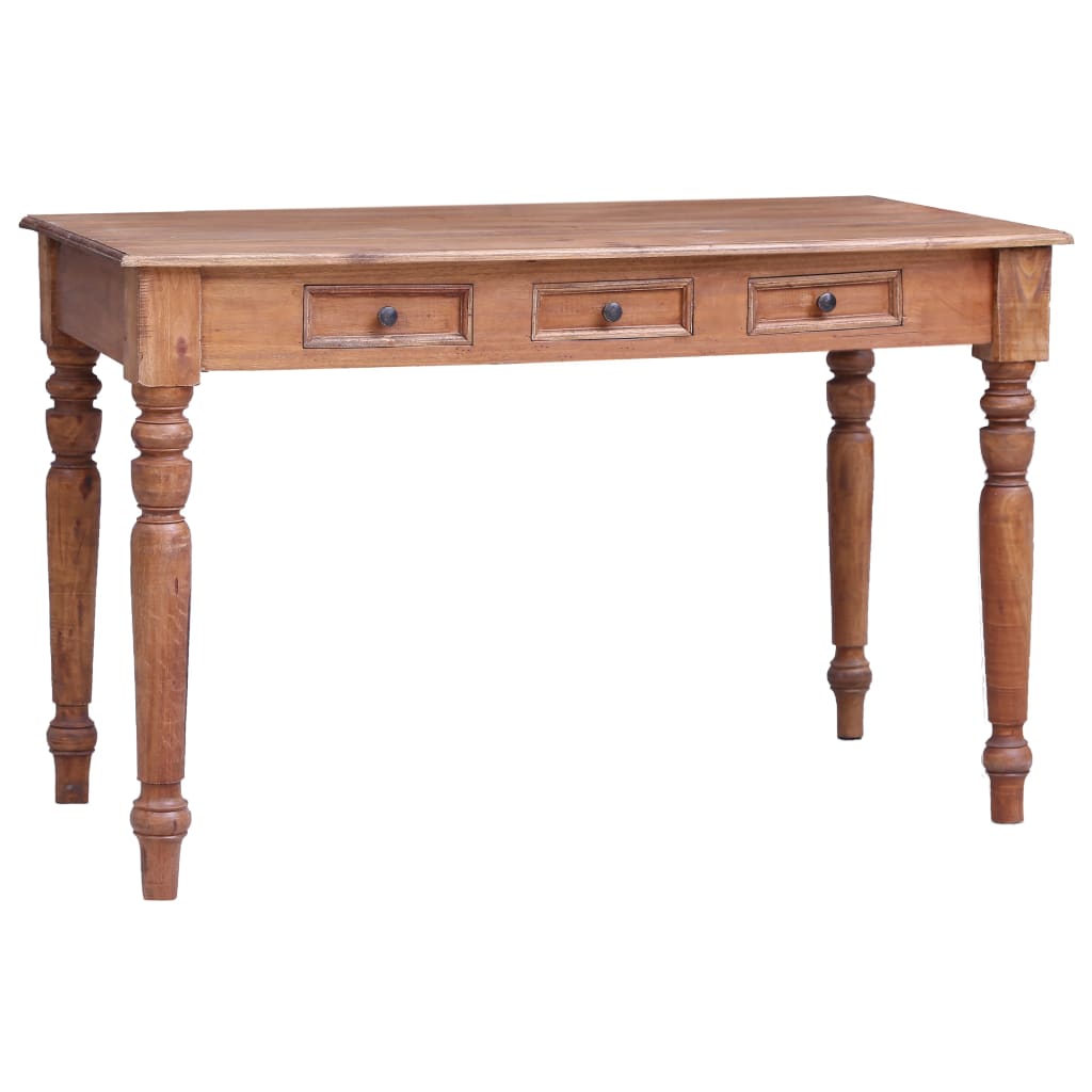 Bureau Met Lades 117X57X75 Cm Massief Mahoniehout