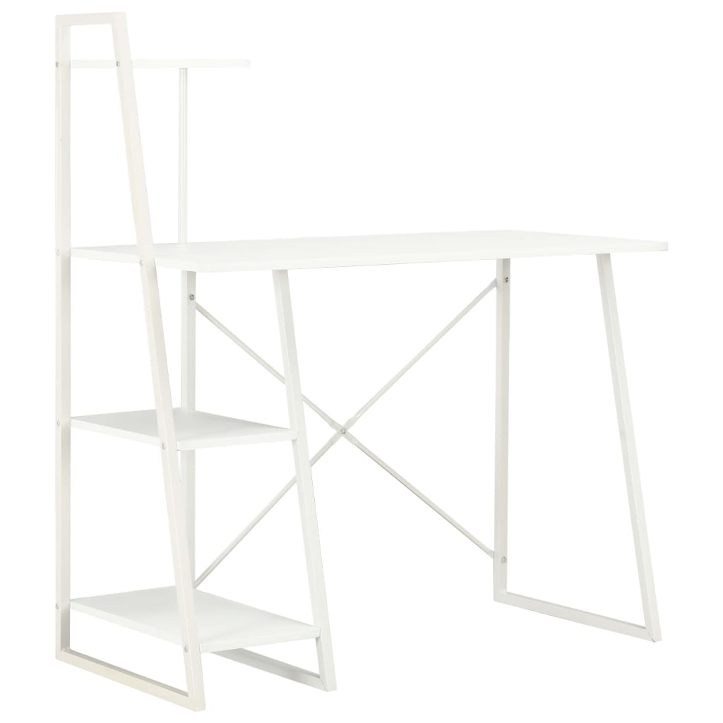 Bureau Met Schappen 102X50X117 Cm Kleurig