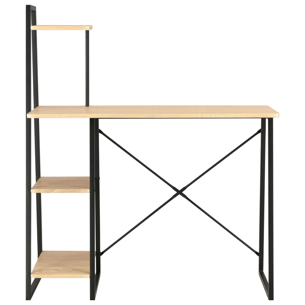 Bureau Met Schappen 102X50X117 Cm Kleurig