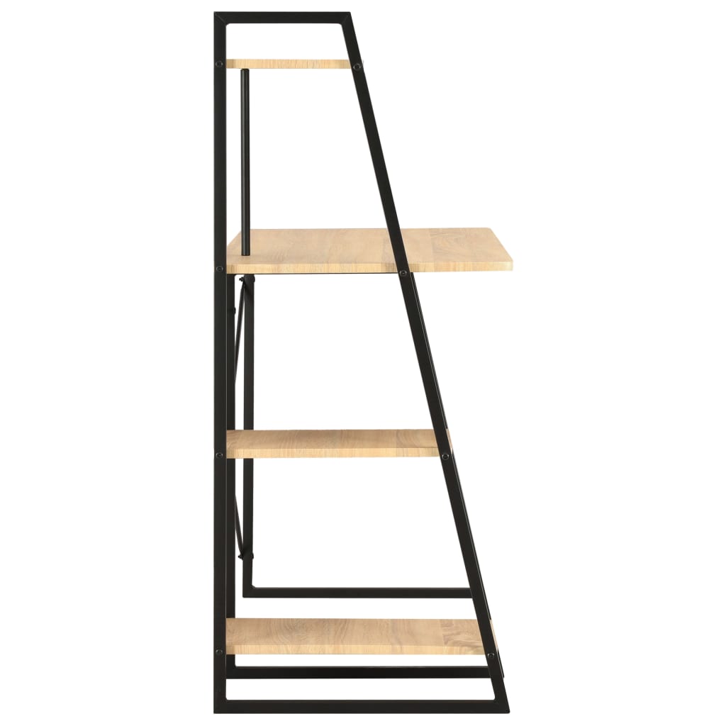Bureau Met Schappen 102X50X117 Cm Kleurig