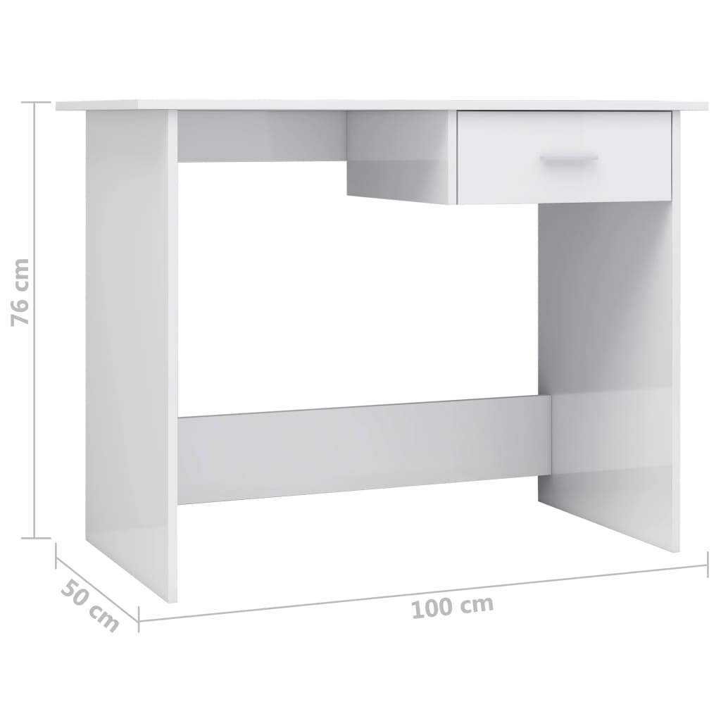 Bureau 100X50X76 Cm Bewerkt Hout