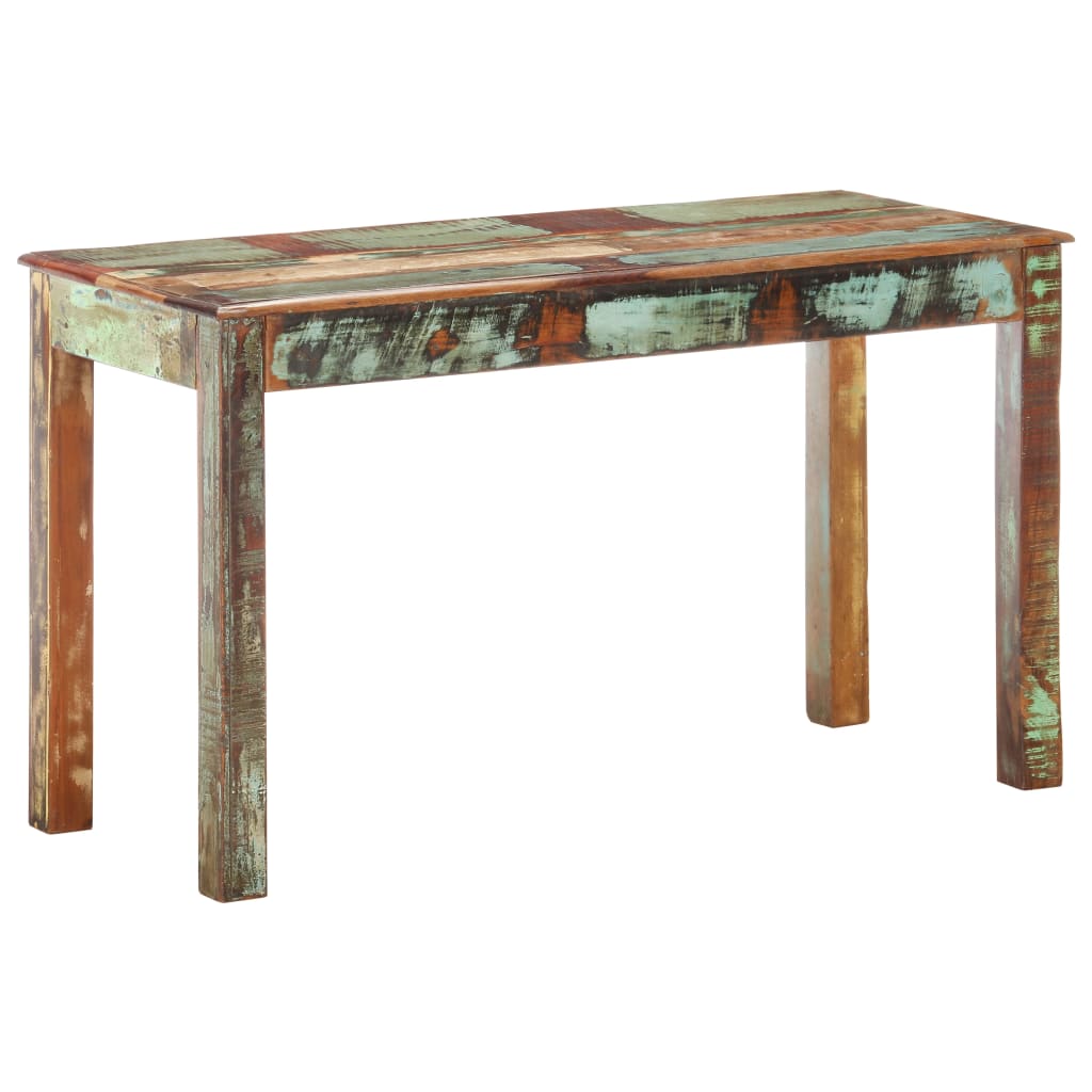 Bureau 130X55X76 Cm Massief Gerecycled Hout