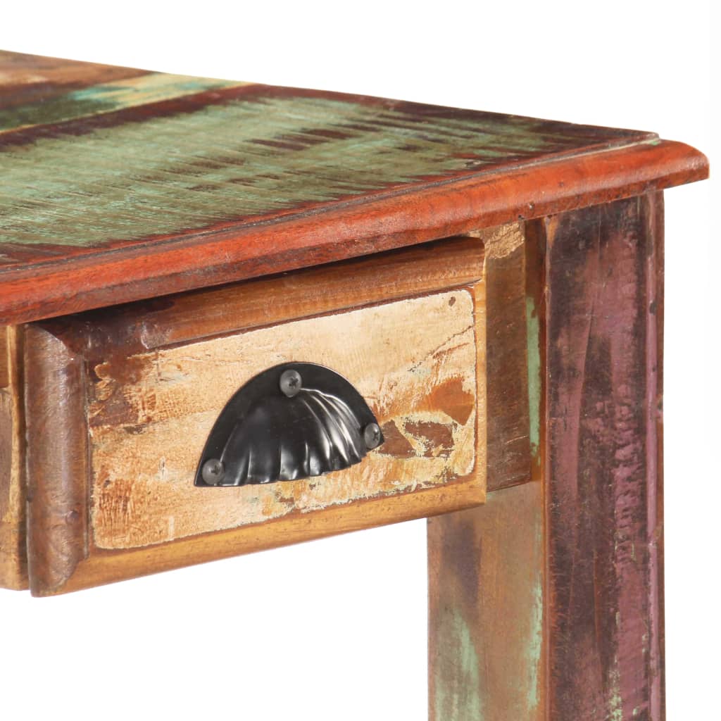 Bureau 130X55X76 Cm Massief Gerecycled Hout