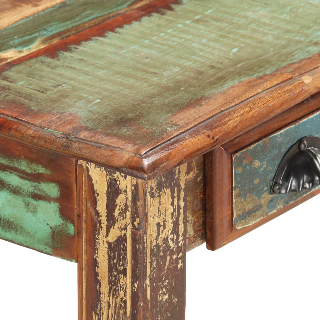 Bureau 130X55X76 Cm Massief Gerecycled Hout