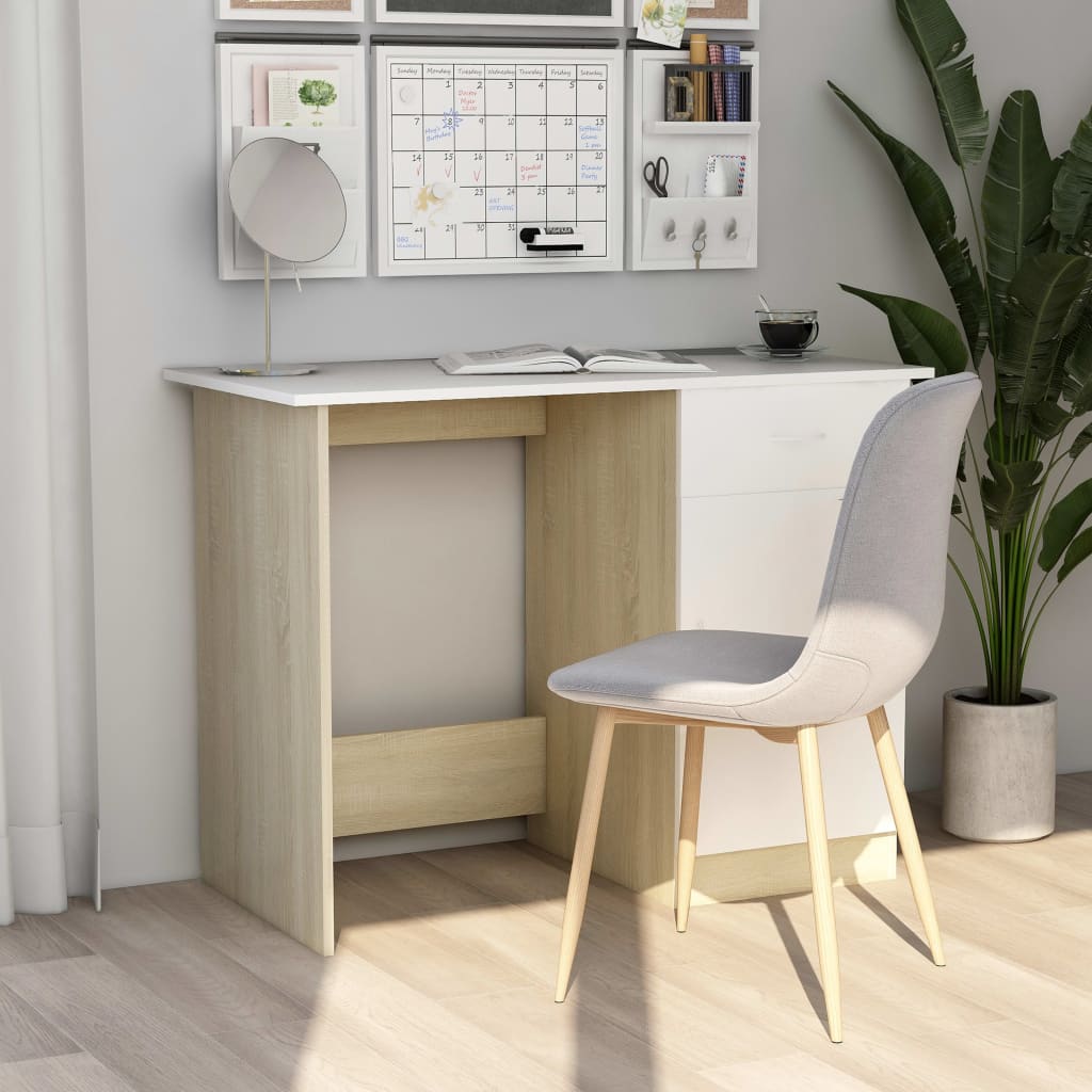 Bureau 100X50X76 Cm Bewerkt Hout