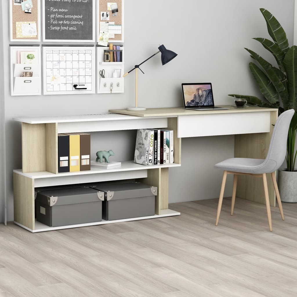 Hoekbureau 200X50X76 Cm Bewerkt Hout