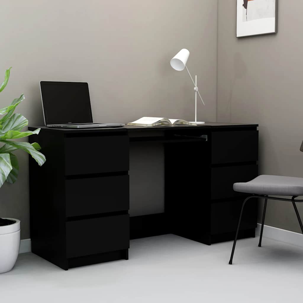 Bureau 140X50X77 Cm Bewerkt Hout Eikenkleurig
