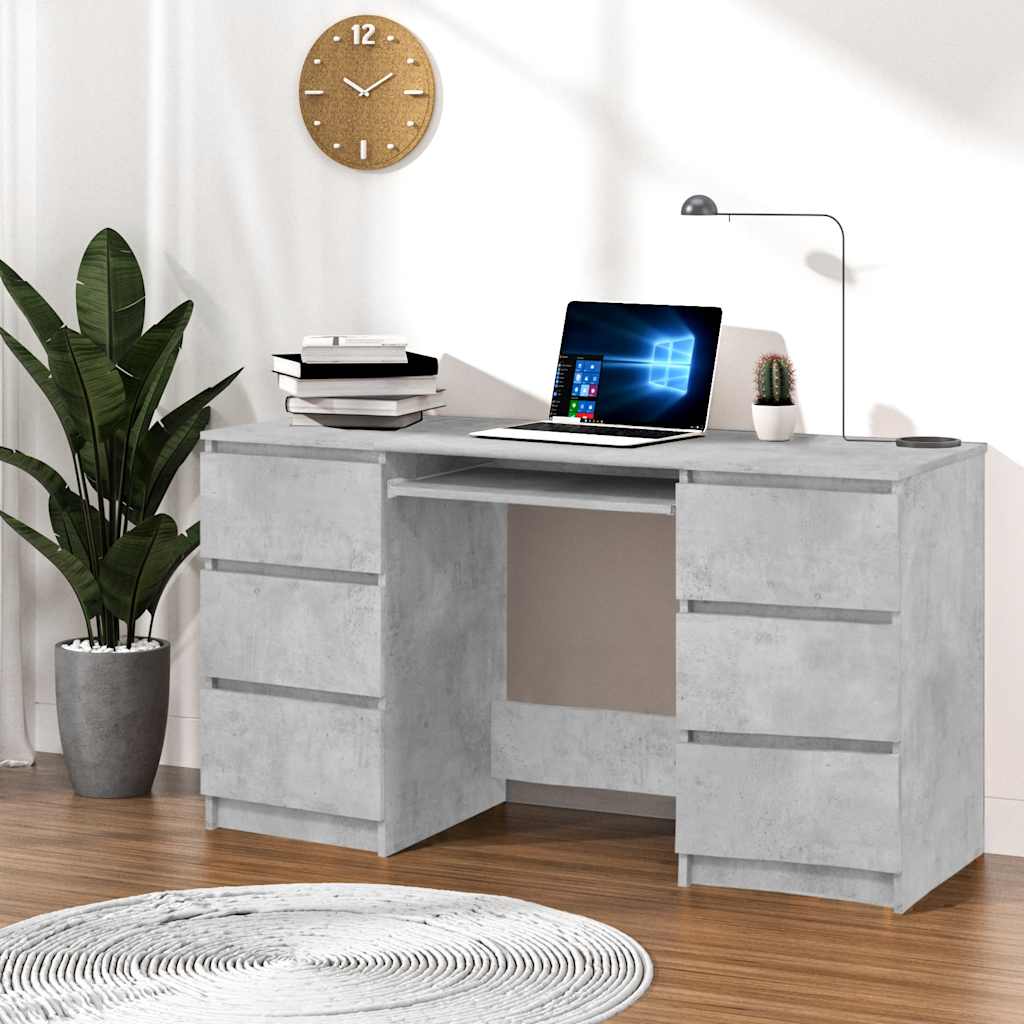 Bureau 140X50X77 Cm Bewerkt Hout Eikenkleurig