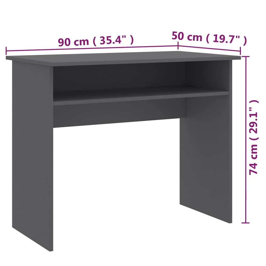 Bureau 90X50X74 Cm Bewerkt Hout