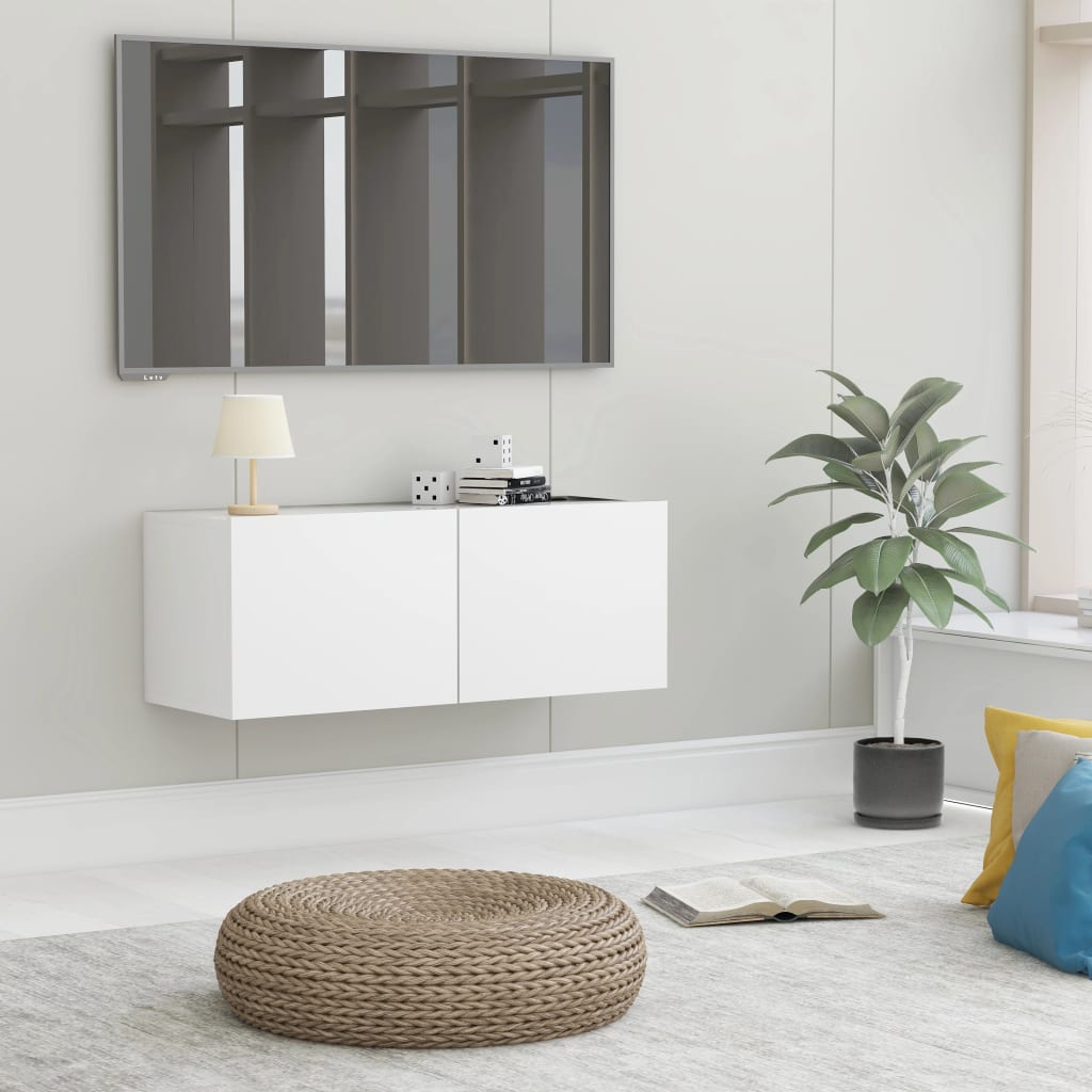 Tv-Meubel 120X30X30 Cm Bewerkt Hout