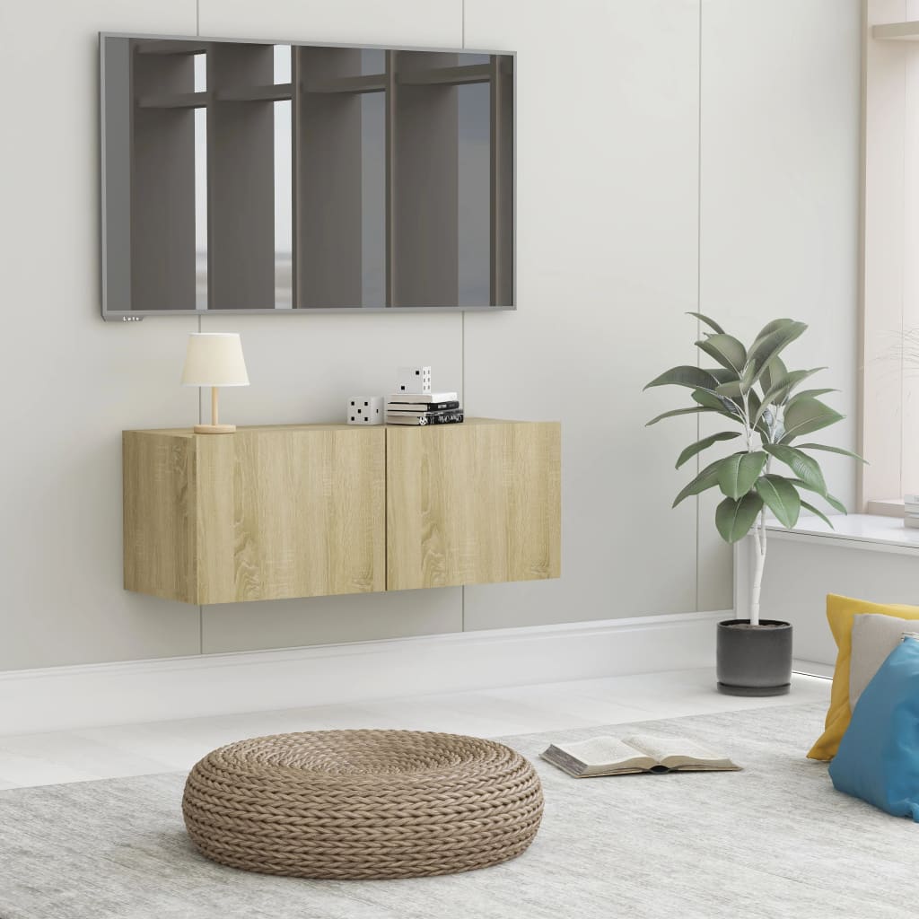 Tv-Meubel 120X30X30 Cm Bewerkt Hout