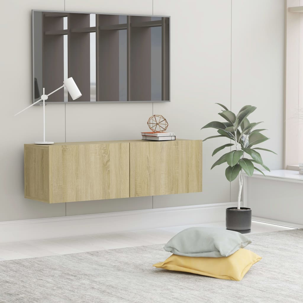 Tv-Meubel 120X30X30 Cm Bewerkt Hout