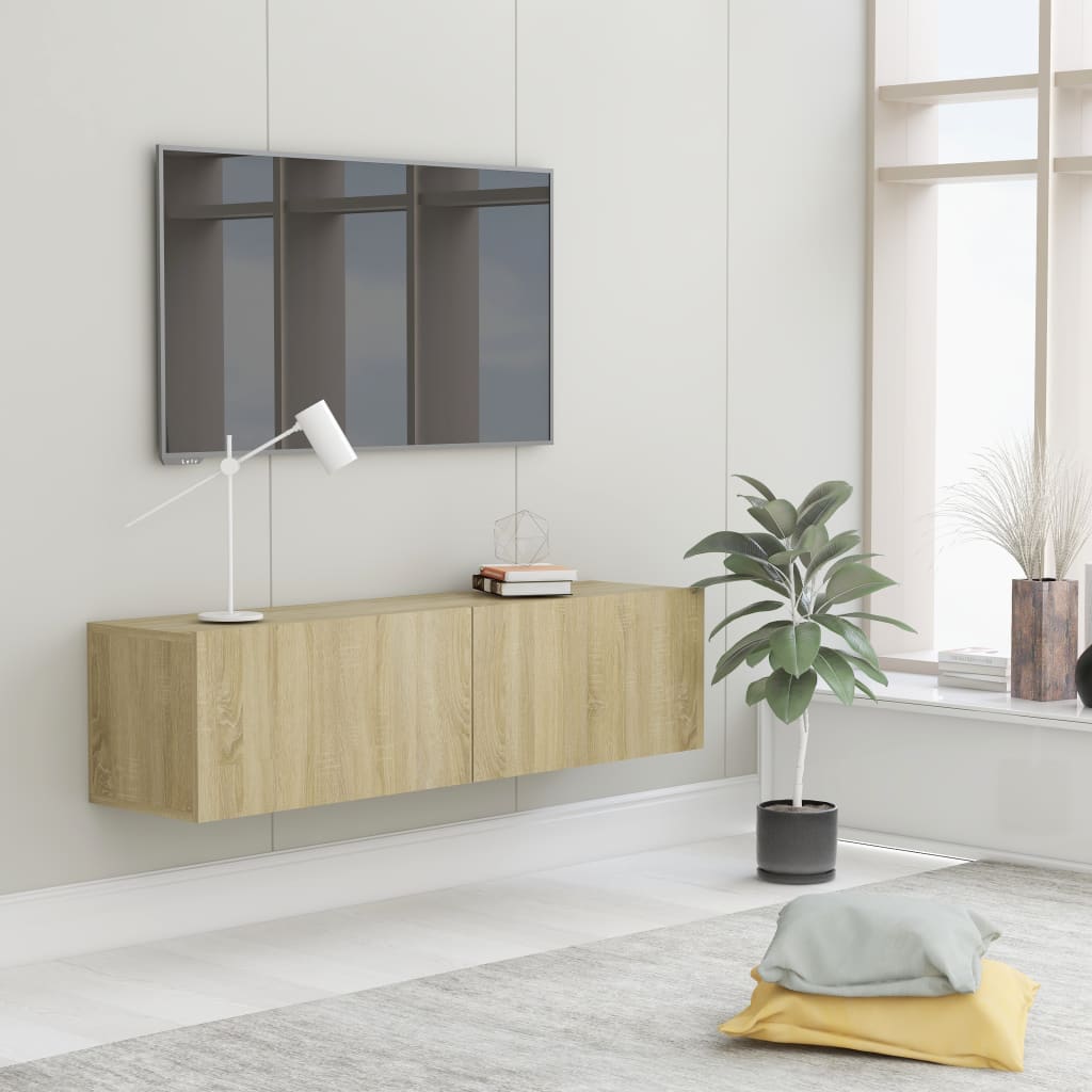 Tv-Meubel 120X30X30 Cm Bewerkt Hout