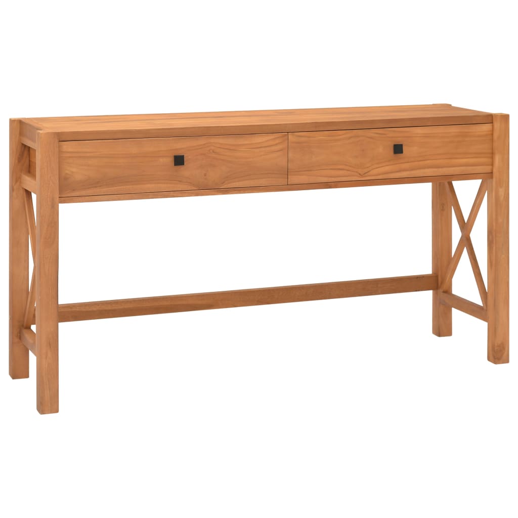 Bureau Met 2 Lades Teakhout