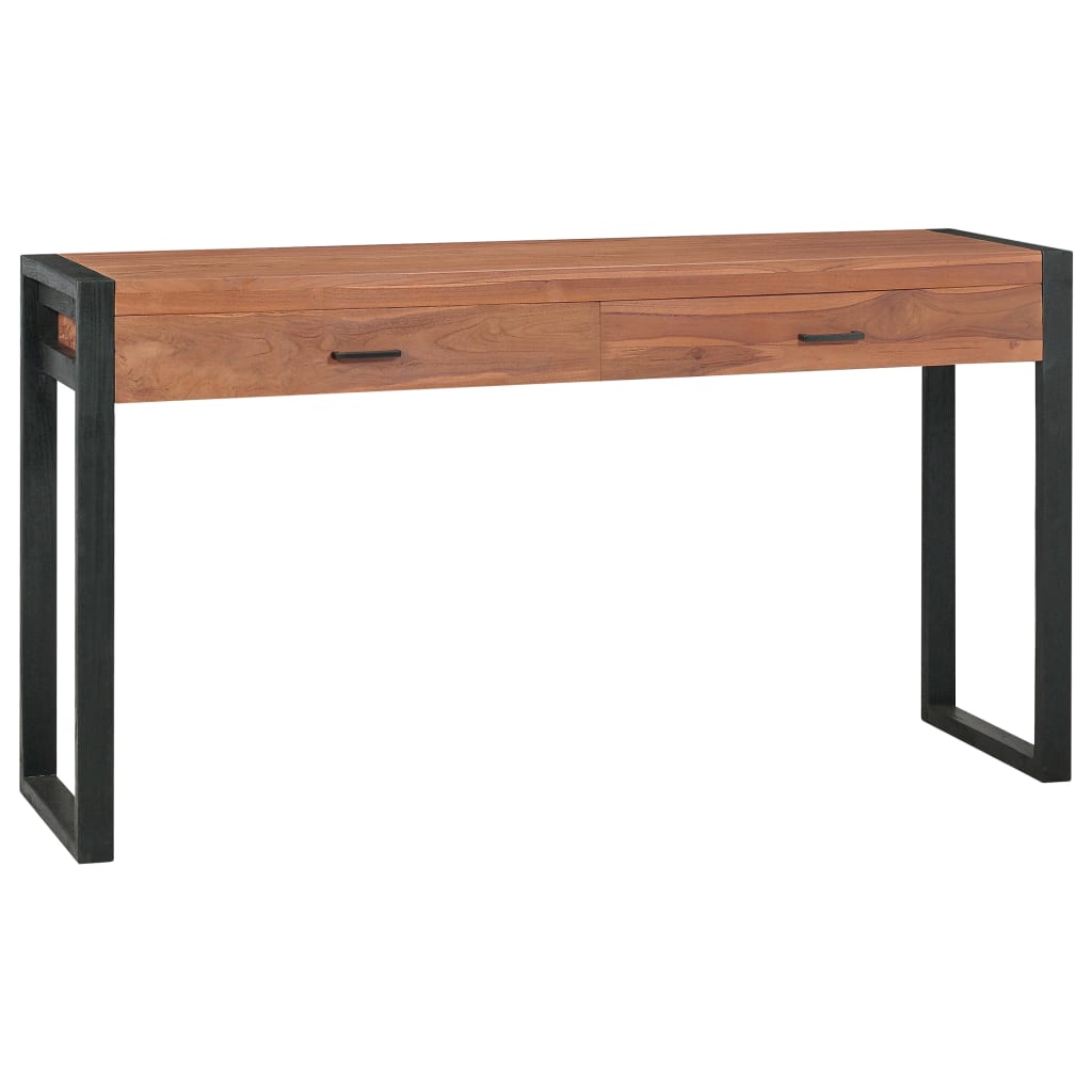 Bureau Met 2 Lades Teakhout