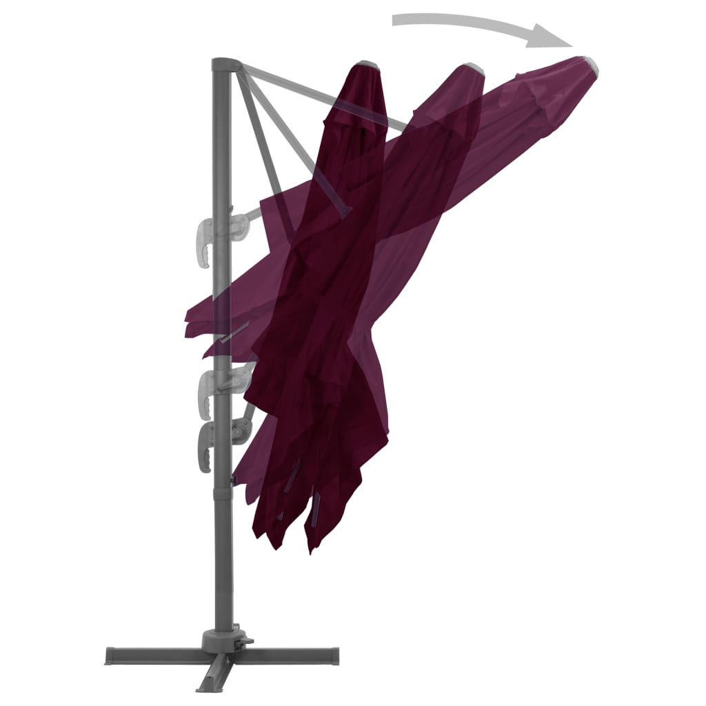 Zweefparasol Met Aluminium Paal
