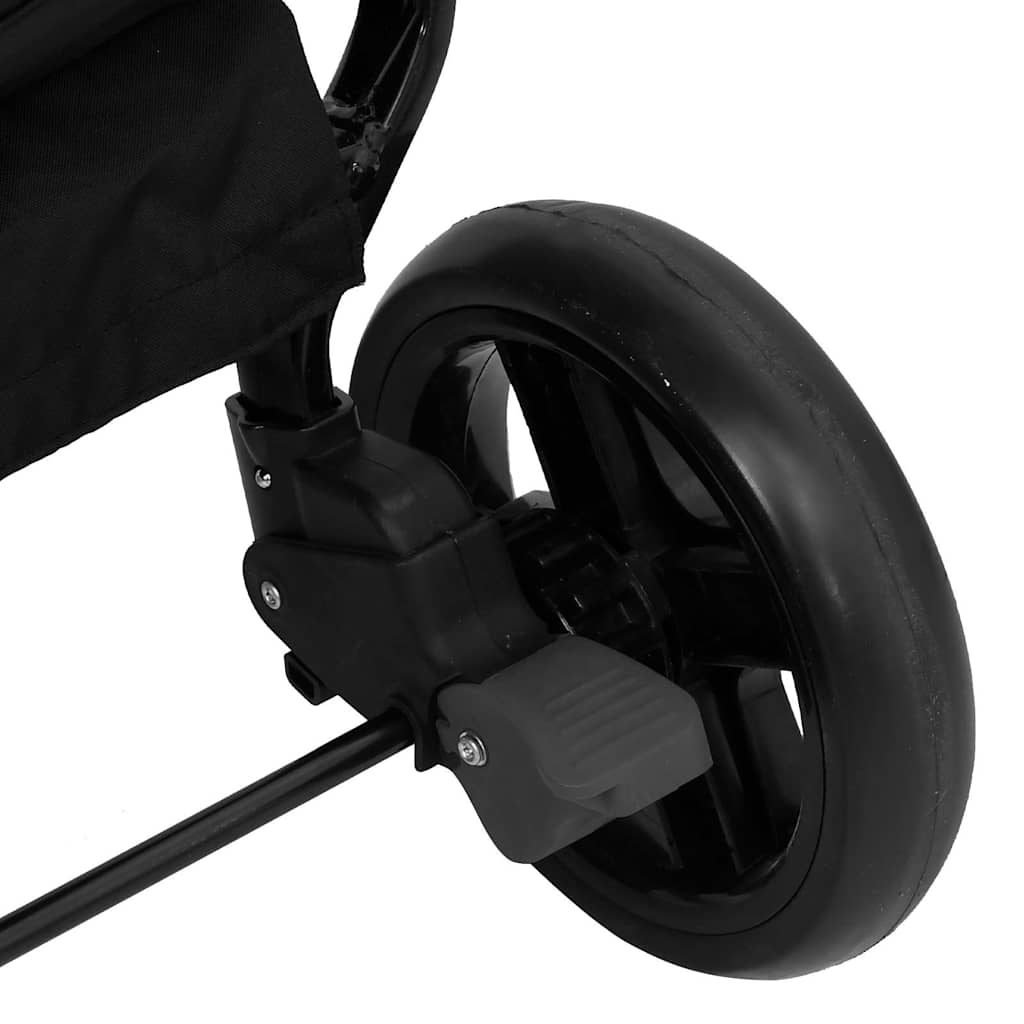 Tweelingbuggy Staal En Zwart