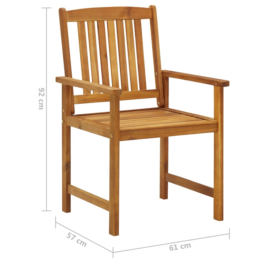 Tuinstoelen Met Kussens Massief Acaciahout