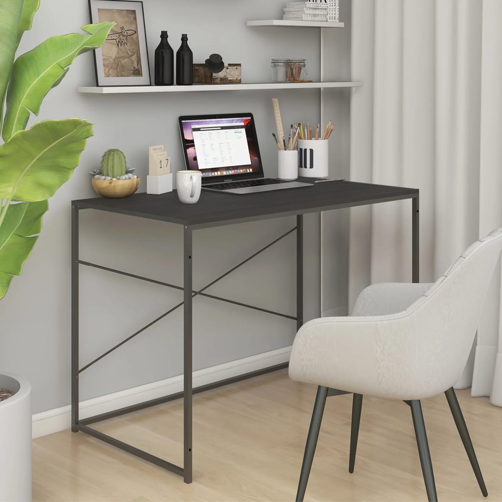 Computerbureau 110X60X70 Cm Bewerkt Hout Kleurig