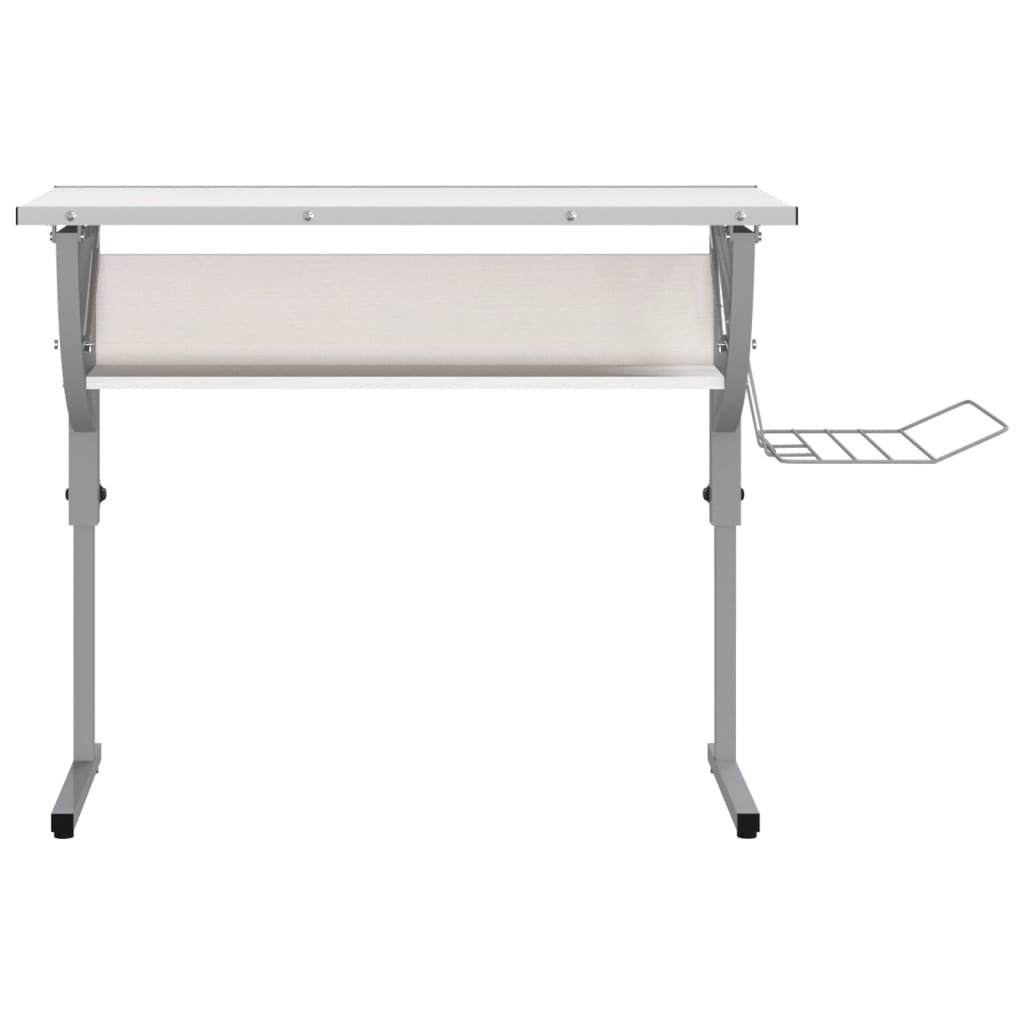 Tekentafel 110X53X(58-87) Cm Bewerkt Hout En Staal /Grijs