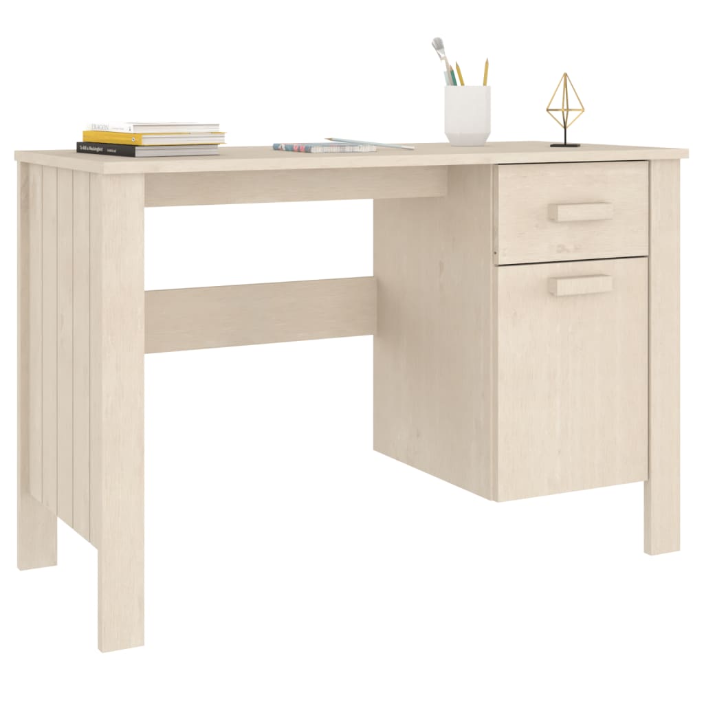 Bureau Hamar 113X50X75 Cm Massief Grenenhout