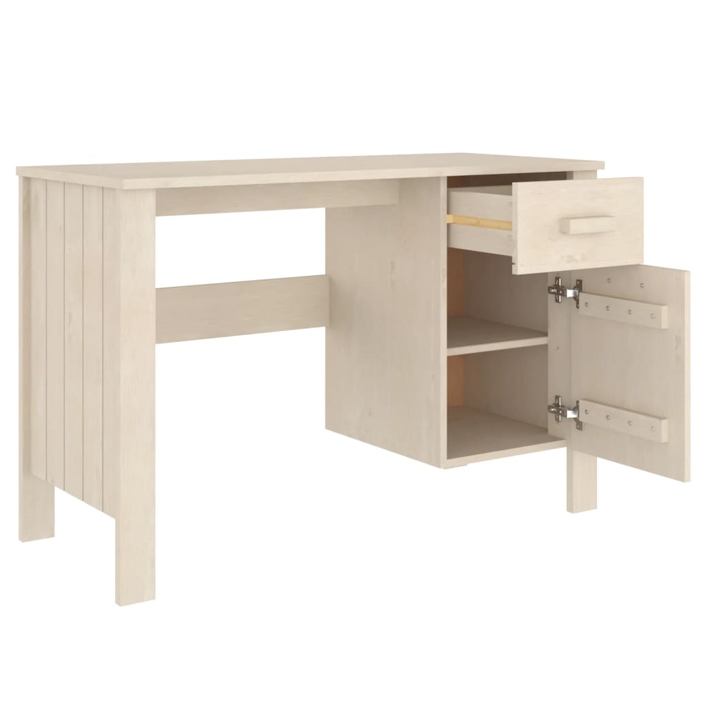 Bureau Hamar 113X50X75 Cm Massief Grenenhout