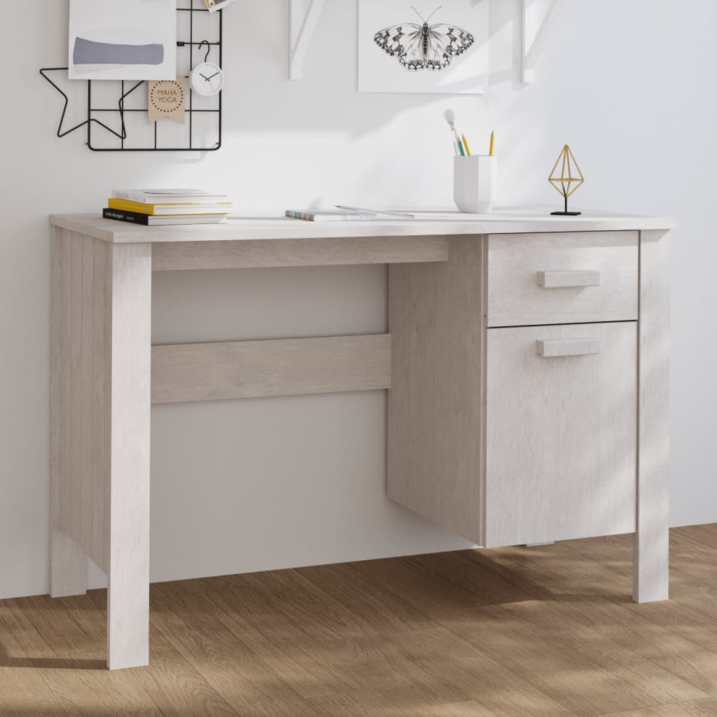 Bureau Hamar 113X50X75 Cm Massief Grenenhout