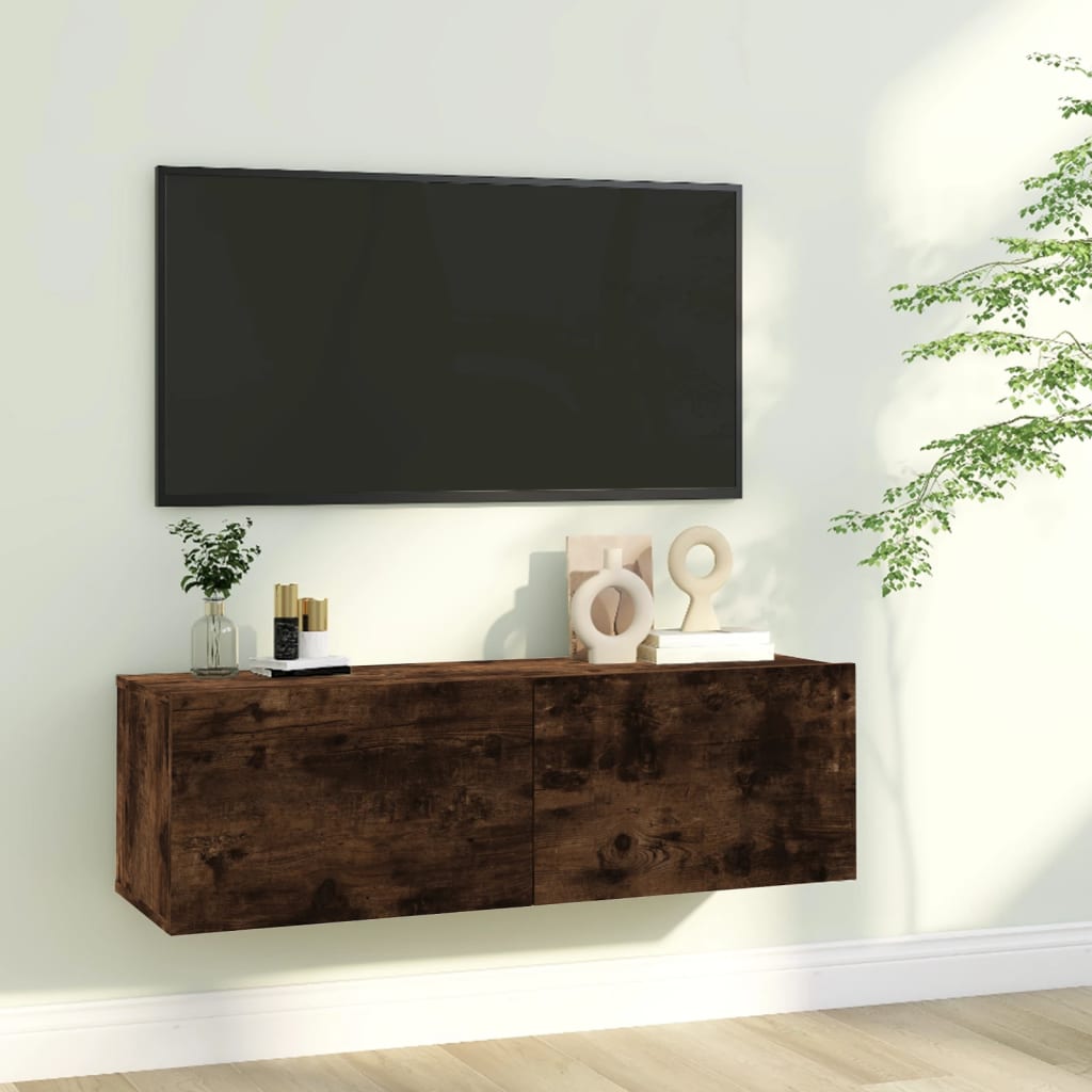 Tv-Meubel 120X30X30 Cm Bewerkt Hout