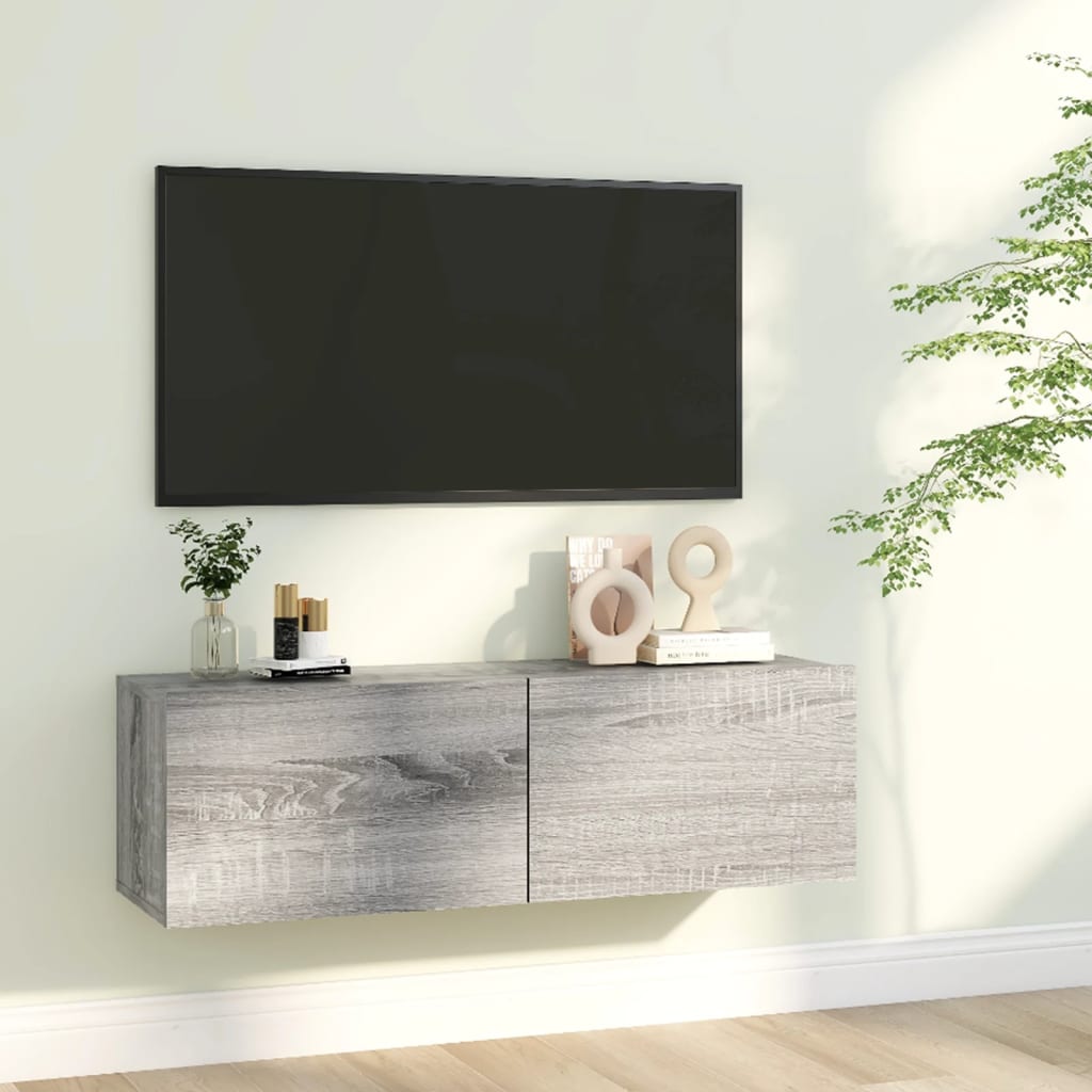 Tv-Meubel 120X30X30 Cm Bewerkt Hout