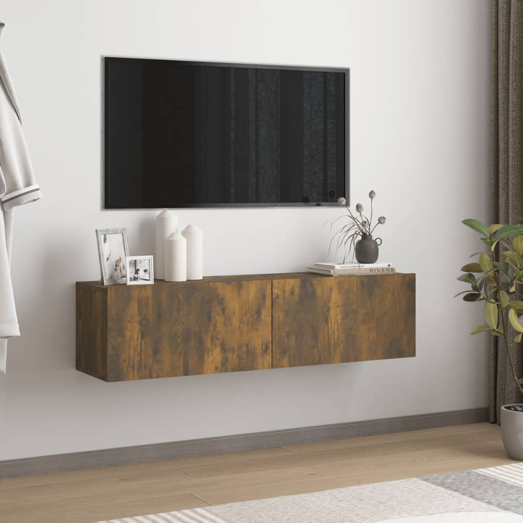 Tv-Meubel 120X30X30 Cm Bewerkt Hout