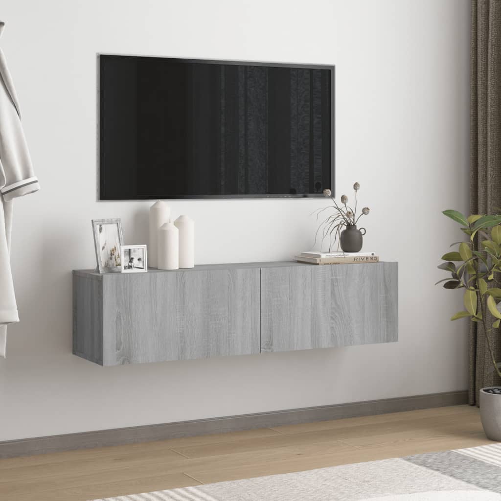 Tv-Meubel 120X30X30 Cm Bewerkt Hout