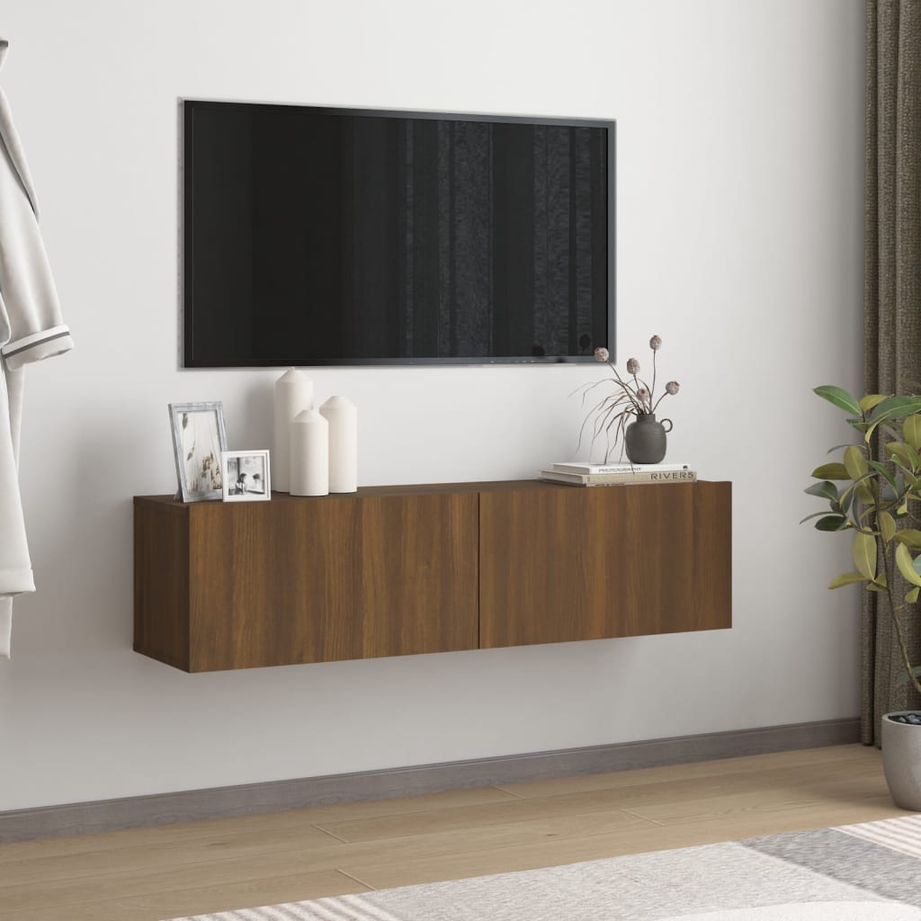 Tv-Meubel 120X30X30 Cm Bewerkt Hout