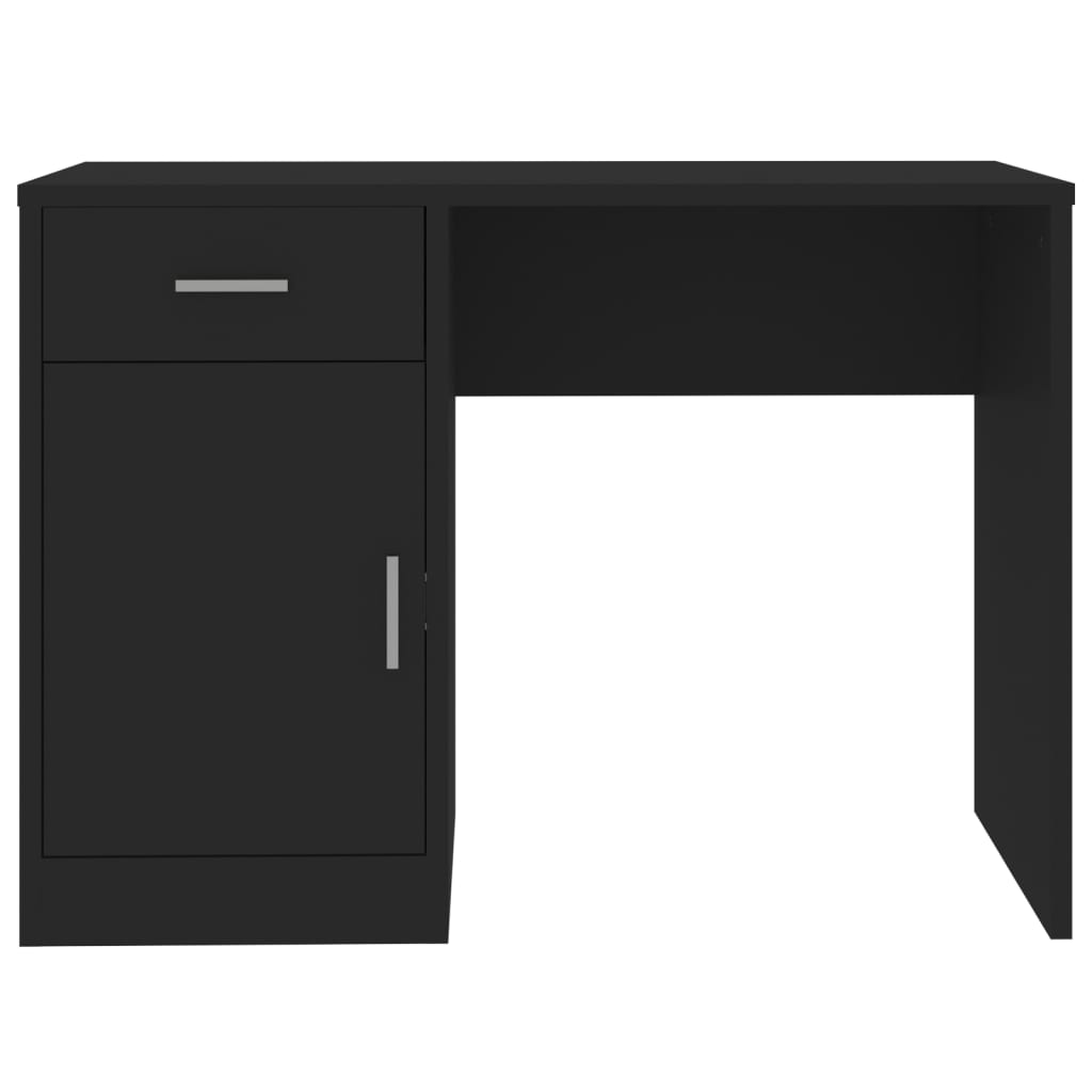 Bureau Met Kast En Lade 100X40X73 Cm Bewerkt Hout